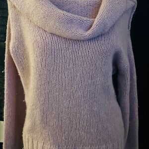 Anthropologie Soft Purple Cowl Neck Sweater